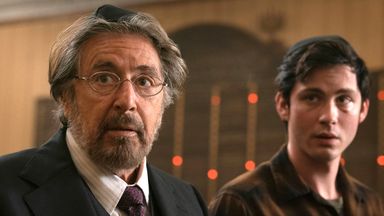 Al Pacino and Logan Lerman star in Hunters. Pic: Amazon Prime Video
